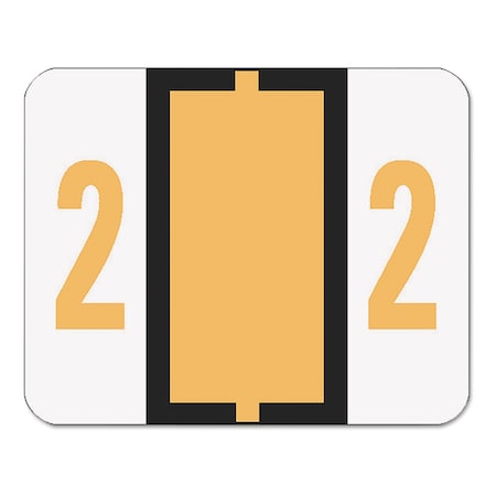 Smead Labels, Color Coded, 2, Roll, Orange 67372